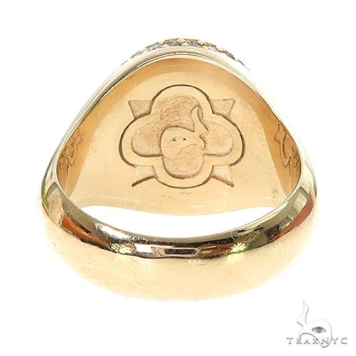 14K Gold UnCut Gems TraxNYC Opal Diamond Ring, photo 4 of 6