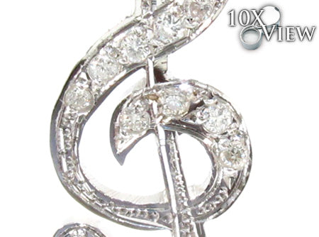 Unisex 14K Gold Diamond Pendant, photo 3 of 8