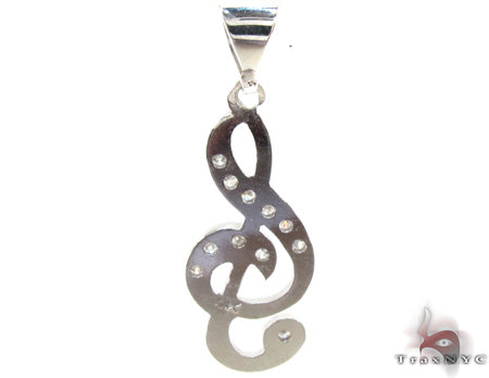 Unisex 14K Gold Diamond Pendant, photo 4 of 8