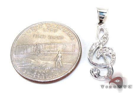 Unisex 14K Gold Diamond Pendant, photo 5 of 8