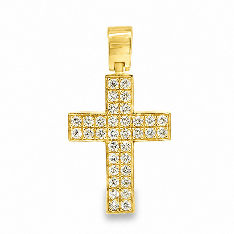 VS Arctic Cross Crucifix in 14K gold, view 2