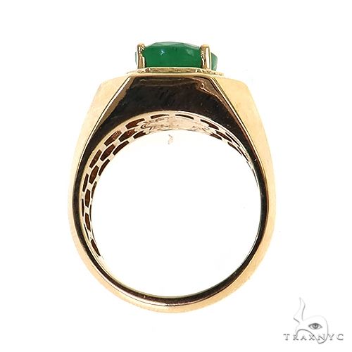 10K Gold Verdant Valor Men's Emerald Ring, photo 5 of 6