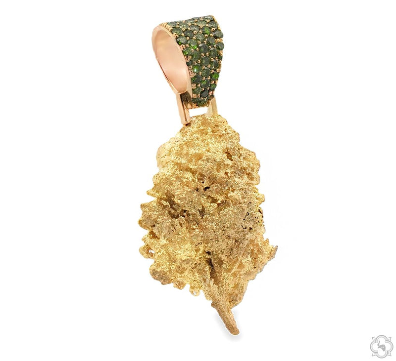 18K Gold Weed Bud pendant #2, photo 3 of 9