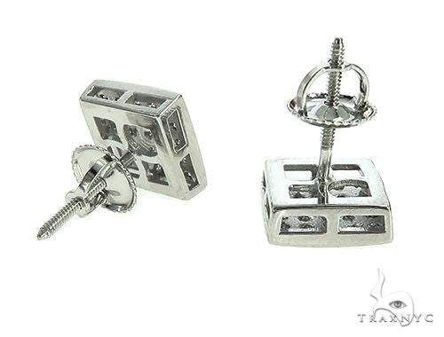 14K White Gold Poseidon Earrings, photo 4 of 5