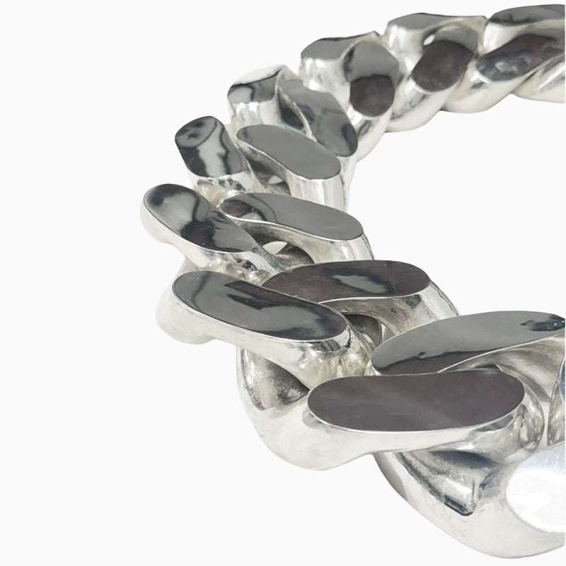 World's Biggest Silver Cuban Chain, view 2