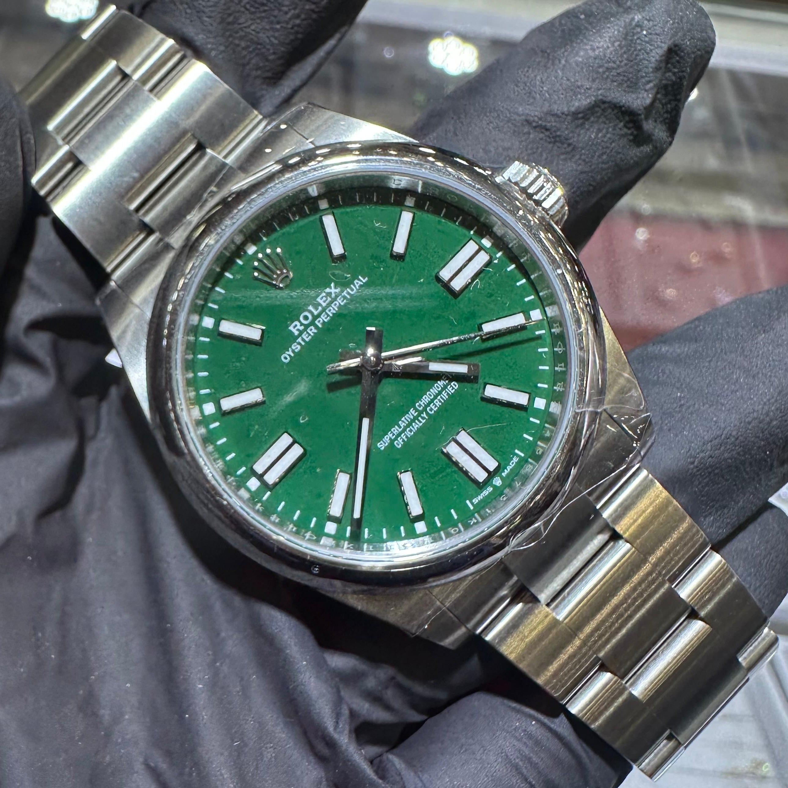 2026 Rolex Oyster Perpetual 41mm Green Dial REF 134300 | TraxNYC