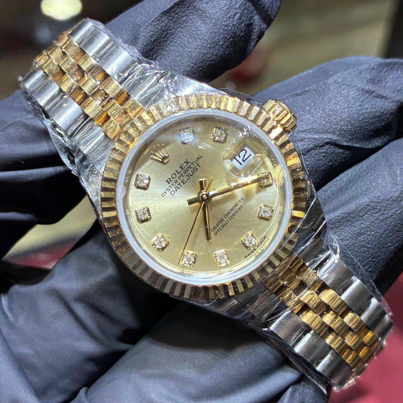 2019 Rolex Lady-Datejust 28mm | Two Tone Yellow Gold | Champagne Diamond Dial, photo 1 of 2