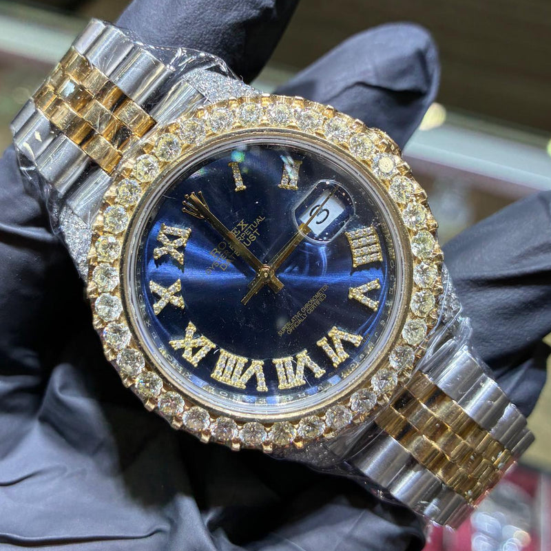 Rolex Datejust 41mm | Two Tone Yellow Gold | Blue Roman Diamond Dial, photo 1 of 2