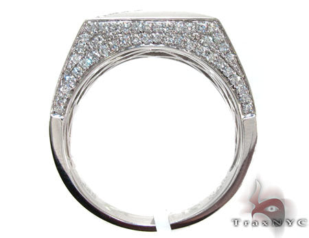 14K White Gold Pave Prong Diamond Ring, photo 5 of 7