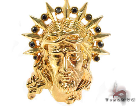 Black Diamond XL Jesus Head Pendant 28844 – TraxNYC