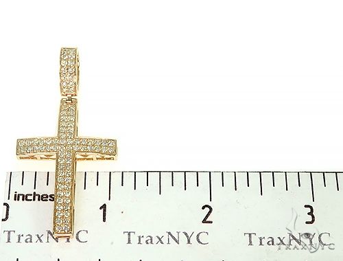 14K Gold Diamond Cross Pendant, photo 8 of 8