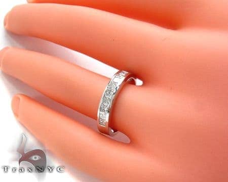 Marvelous Gold Diamond Wedding Band, view 7