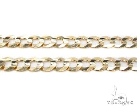 Mens 10k Solid Yellow Gold Cuban/curb Chain 26 Inches 9.3mm 47212 - Image 2