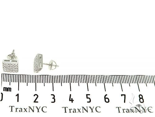 14K White Gold Poseidon Earrings, photo 5 of 5