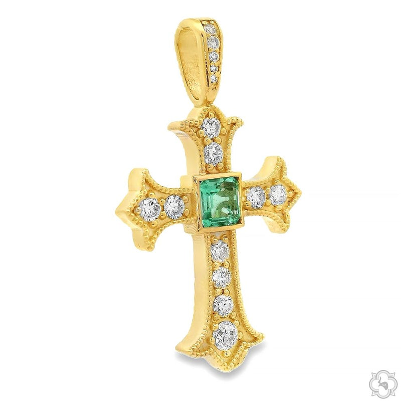 Imperial Cross Small in 10K gold, view 4