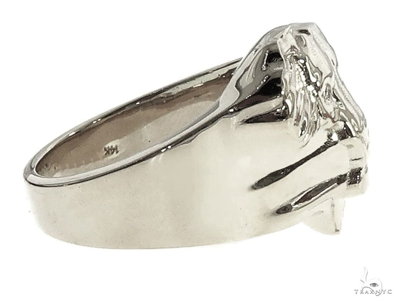 .925 Silver African Lion Face Ring, photo 3 of 6