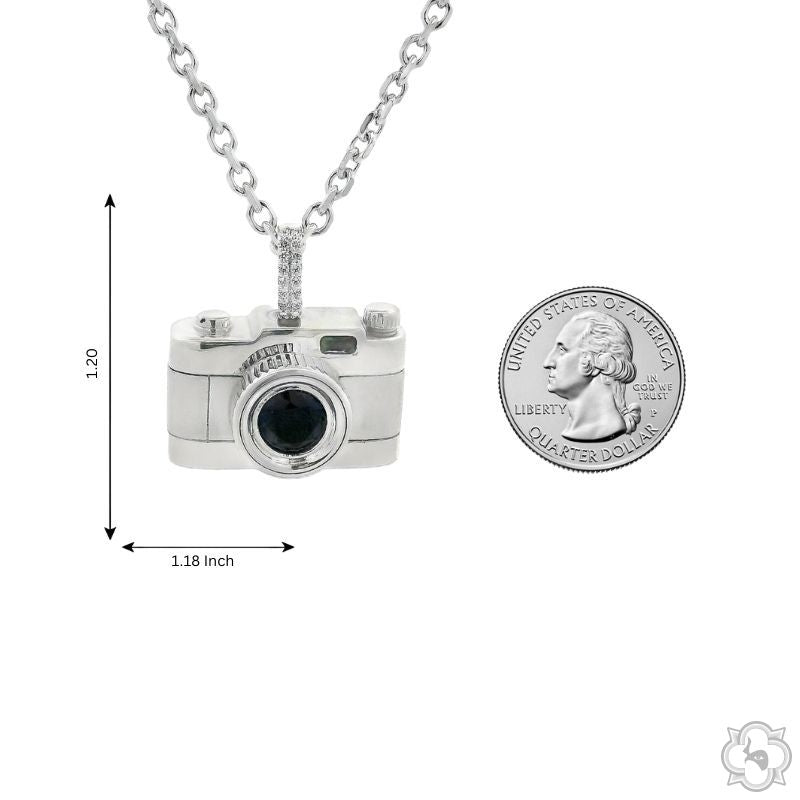 .925 Silver Camera Pendant Set, photo 9 of 11