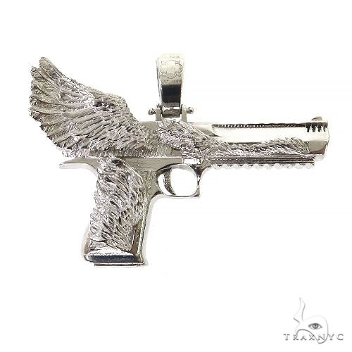 .925 Silver Desert Eagle Gun Pendant Small, photo 4 of 7