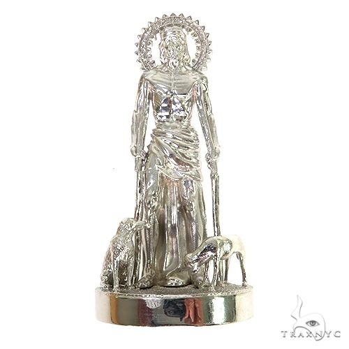 Buy .925 Silver Large St. Lazarus Pendant 67744 – TraxNYC