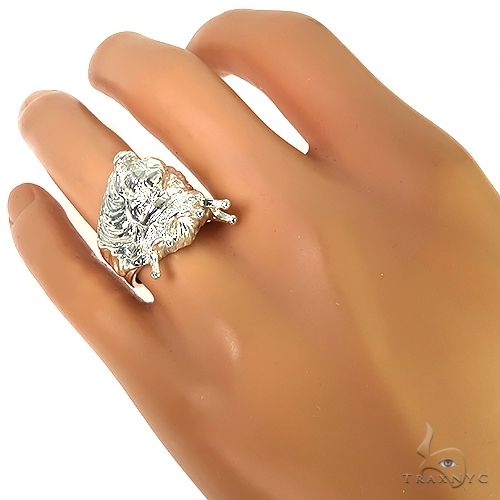 .925 Silver Lion King Diamond Ring, photo 7 of 7