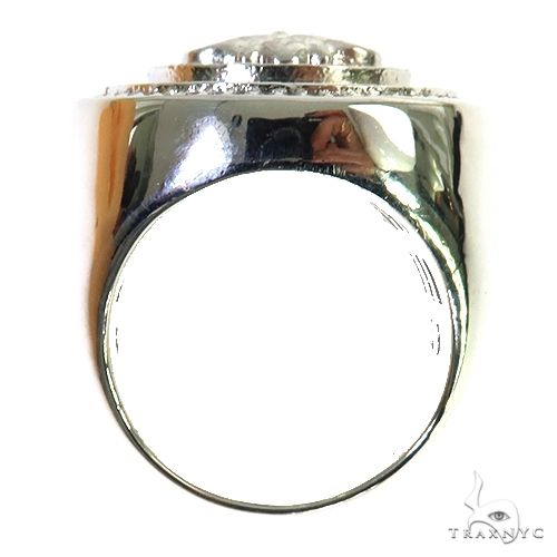 .925 Silver Medusa Diamond Ring, photo 4 of 5