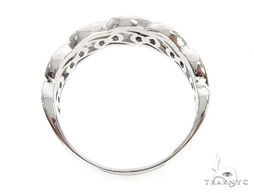 .925 Silver Miami Cuban Link Diamond Ring, photo 5 of 6