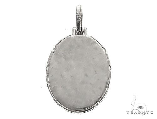 .925 Silver Oval Special Edition Photo Pendant Engraved Frame, photo 3 of 4