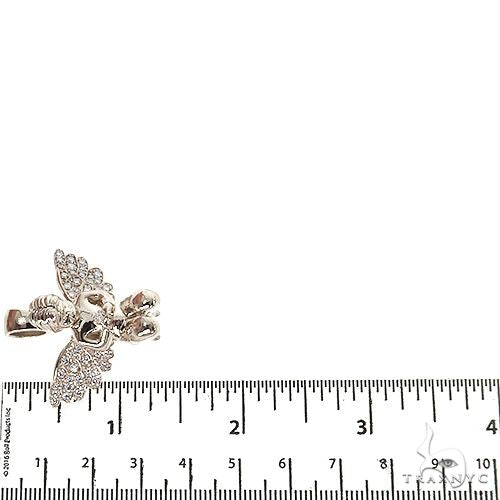 .925 Silver Praying Angel Diamond Pendant, photo 6 of 7
