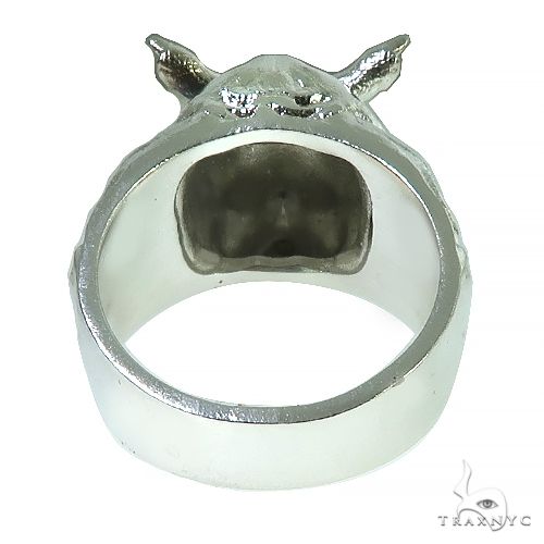 .925 Silver Rhino Ring, photo 4 of 6