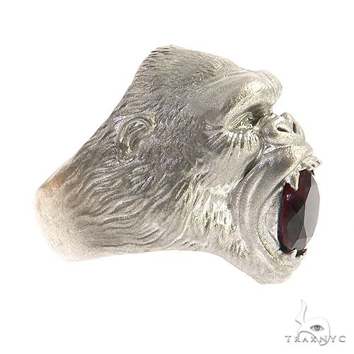.925 Silver Rhodolite Gorilla Ring, photo 3 of 6