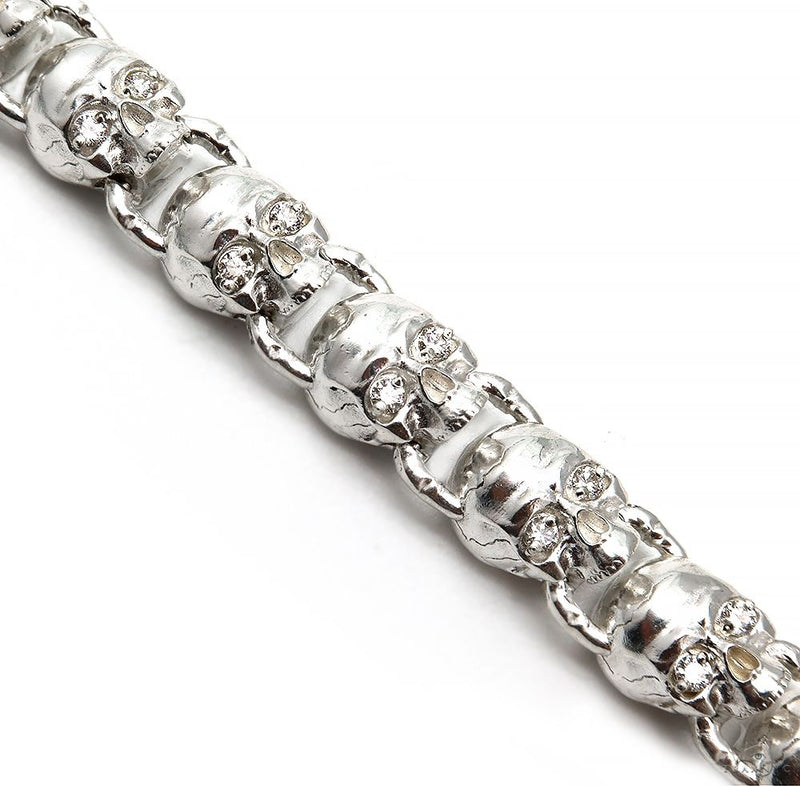 .925 Silver LAB Skull Bracelet 69757 - Image 3