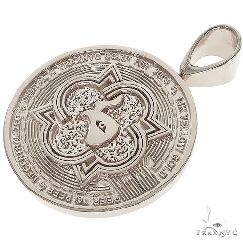 .925 Silver TraxNYC Spinning Bitcoin Pendant, photo 6 of 8