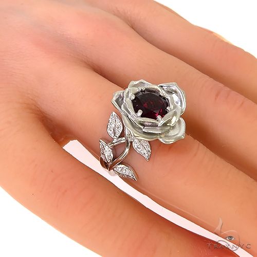 .925 Silver Velvet Rosefire Ring 69997 - Image 7