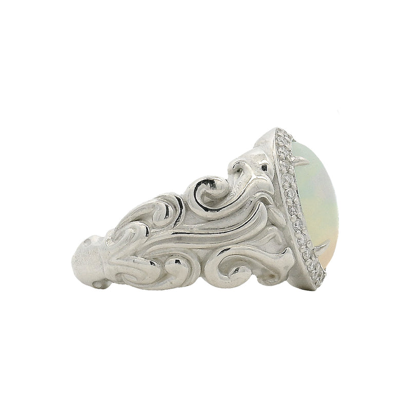 Diamond Starry Night Ring in .925 sterling silver, view 3