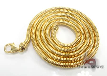 Yellow Gold Serpent Chain 28 Inches, 6mm, 44 Grams Gold Chains Ye