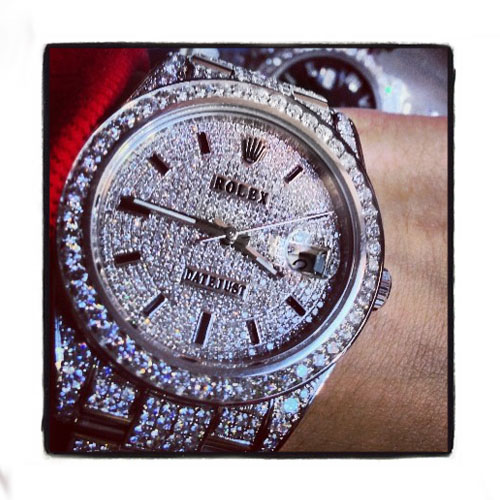 diamond encrusted rolex