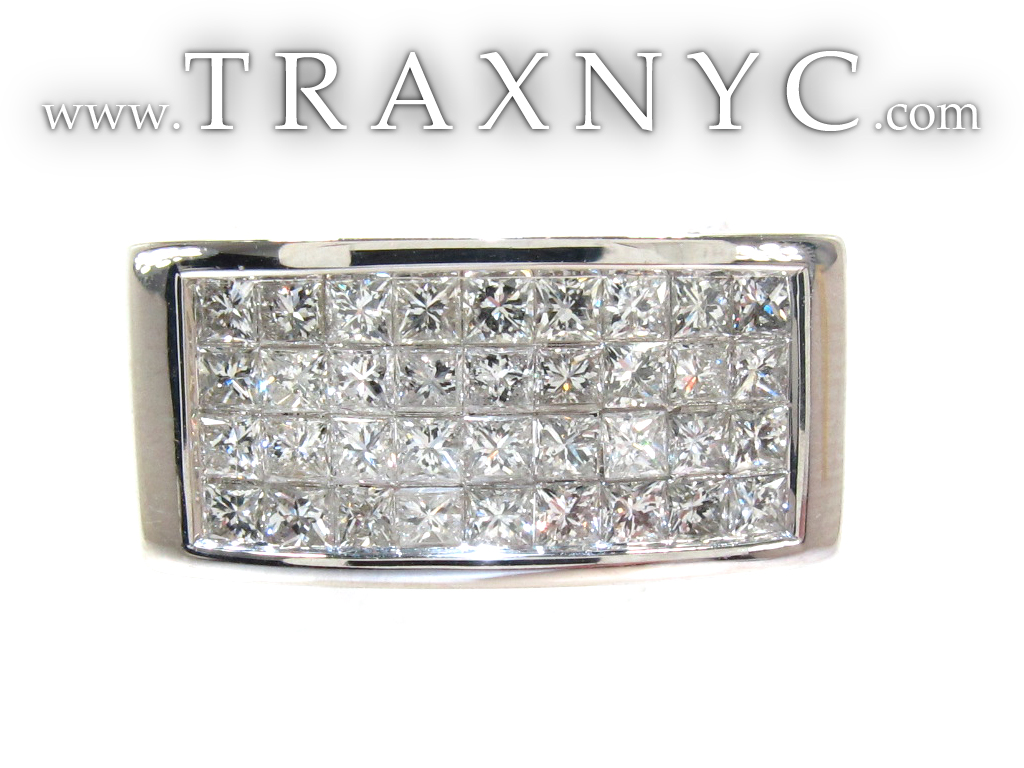 White Gold Princess Cut