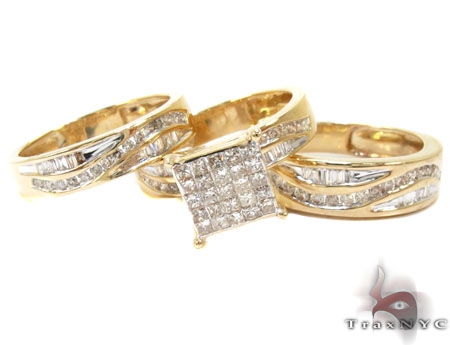  - Yellow-Gold-Round-Princess-Baguette-Cut-Channel-Invisible-Diamond-Ring-Set-22773-Diamond-Wedding-Sets-1