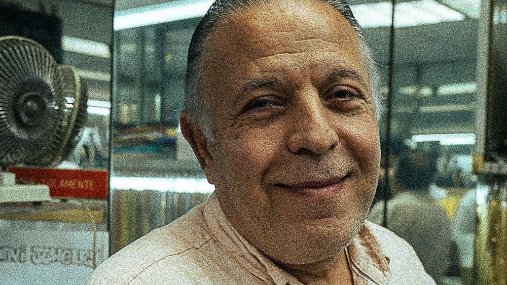 Henry Navi at his booth on 47th Street