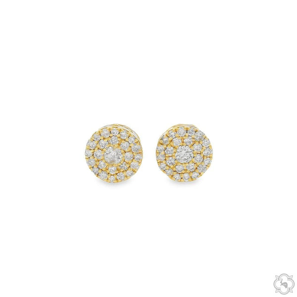 M - Gold & Diamond Earrings
