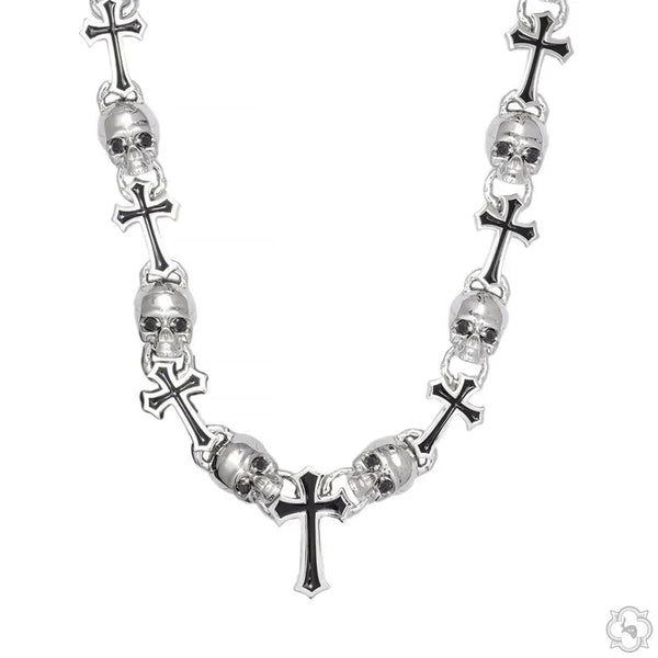 Silver Skull Link Chains