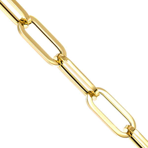 M- Gold Paperclip Chain