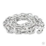 925 silver anchor chain with 5.2mm links and polished finish.