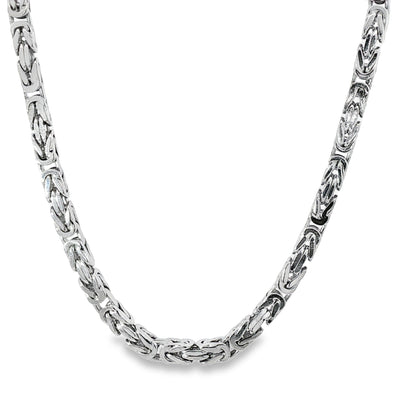 .925 Silver Byzantine Link Chain 4.3mm 71304