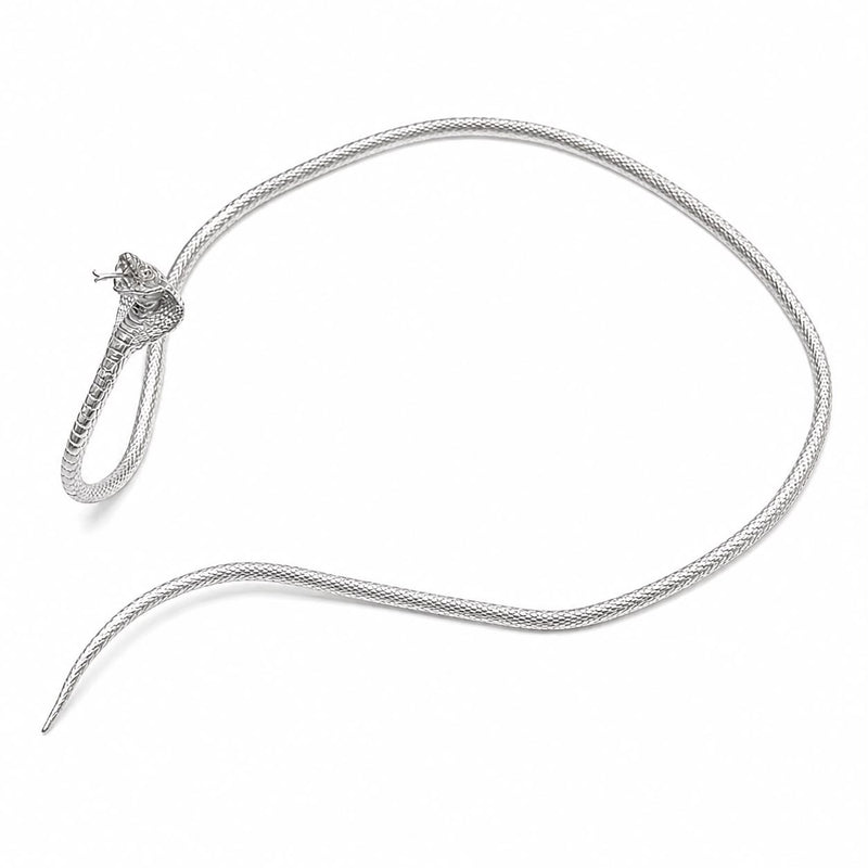 .925 Silver Cobra Necklace 71766
