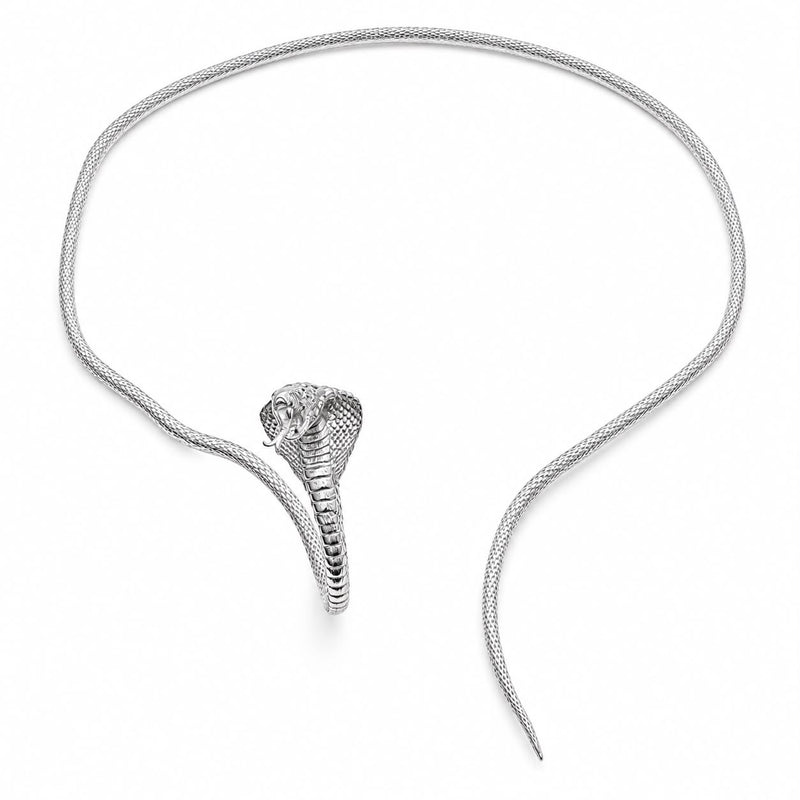 .925 Silver Cobra Necklace 71766