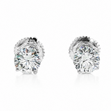 .925 Silver Lab-Grown Diamond Earrings 1 Ctw 71505