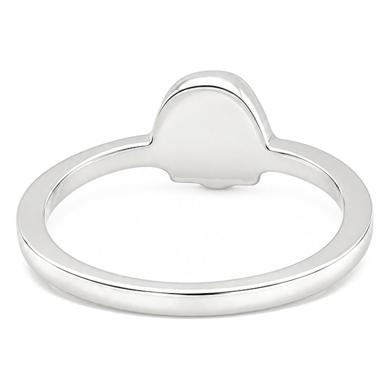 .925 Silver Diamond Skull Ring, view 3