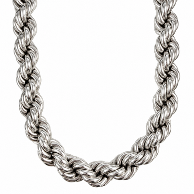 .925 Silver Hollow Rope 25mm Chain 71814