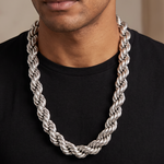 .925 Silver Hollow Rope 25mm Chain 71814